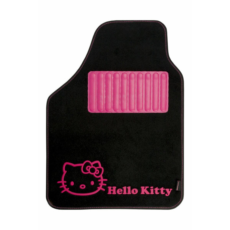 Car Floor Mat Set Hello Kitty KIT3013 Universal Black Pink (4 pcs)
