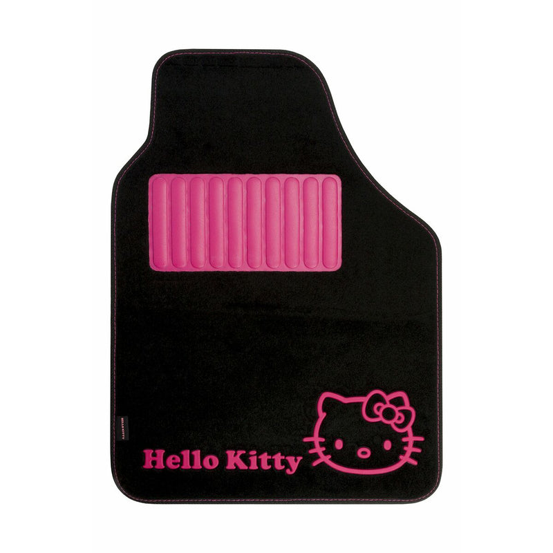 Car Floor Mat Set Hello Kitty KIT3013 Universal Black Pink (4 pcs)