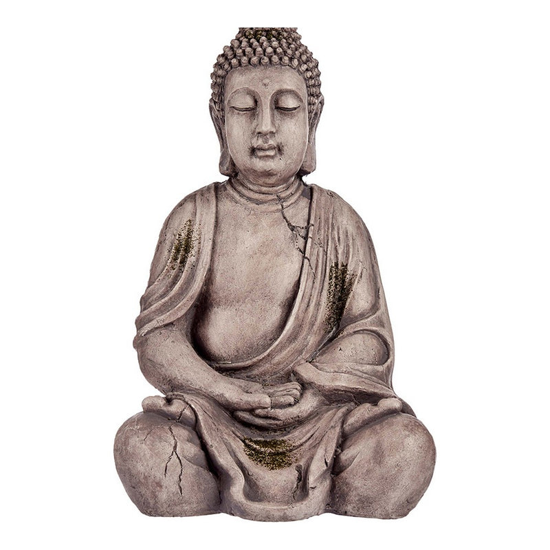 Decorative Garden Figure Buddha Grey Polyresin (25 x 50,5 x 32,5 cm)