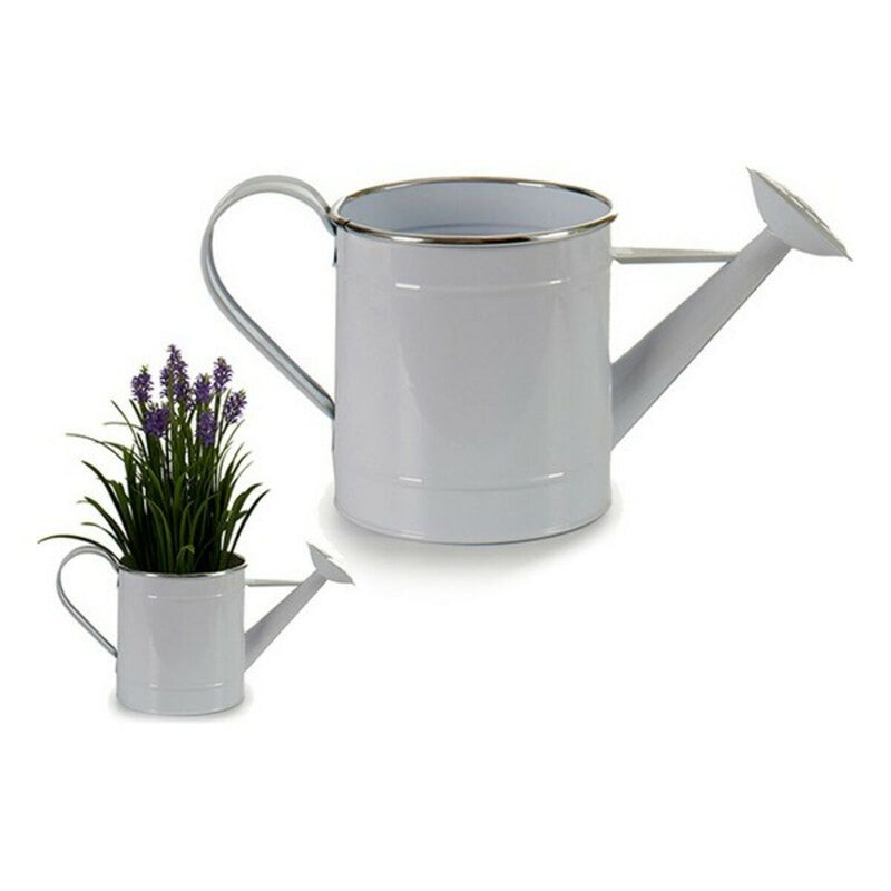 Decorative watering can Metal White (15,5 x 18 x 35 cm)