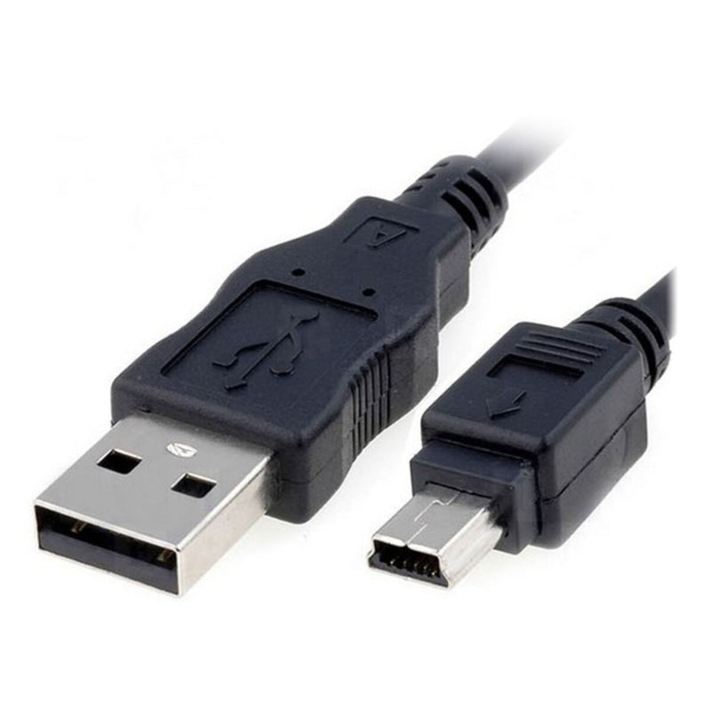 USB 2.0 A to Mini USB B Cable NANOCABLE 10.01.0402 1,8 m Black