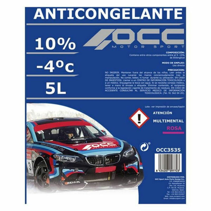 Antifreeze OCC Motorsport OCC3535 10% Pink (5 L)