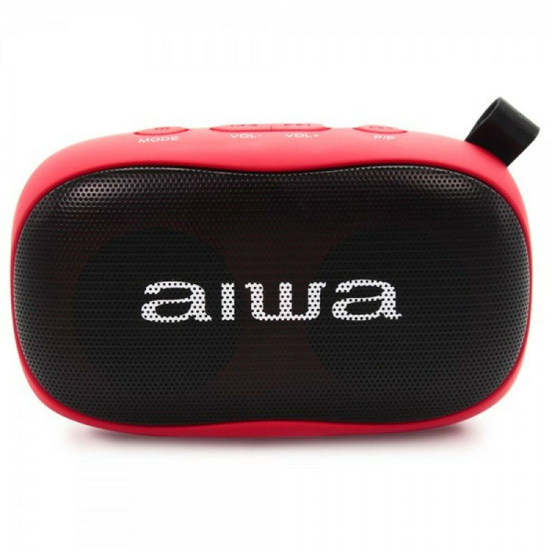 Dankzij de draagbare Bluetooth®-luidsprekers Aiwa BS110RD 10W