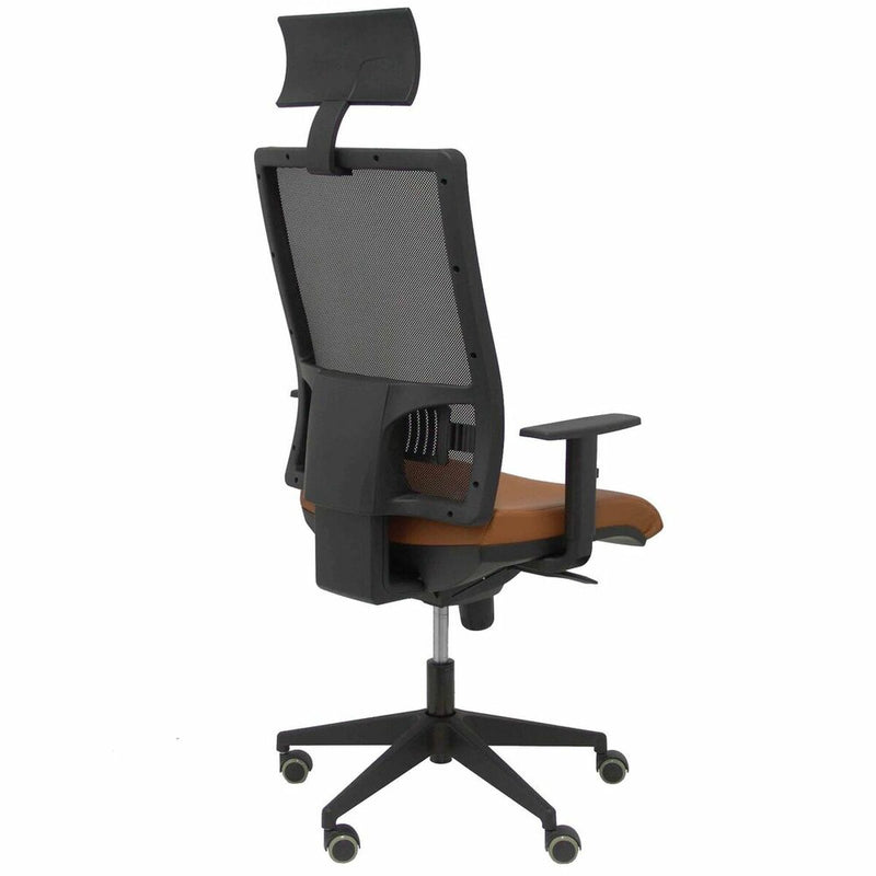 Office Chair with Headrest Horna P&C 10SP363 Brown