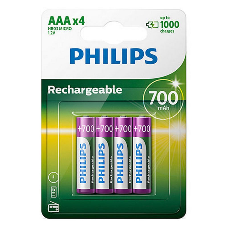 Batterij Philips Ni-Mh R03 700 mAh 1.2 V