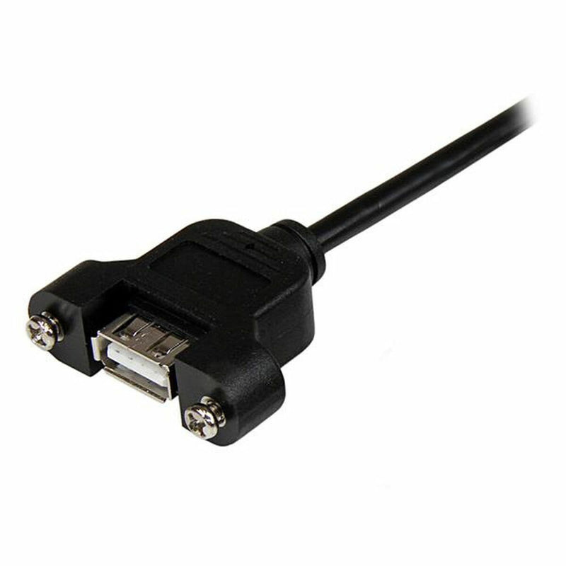 USB Cable Startech USBPNLAFAM2 Black 0,6 m