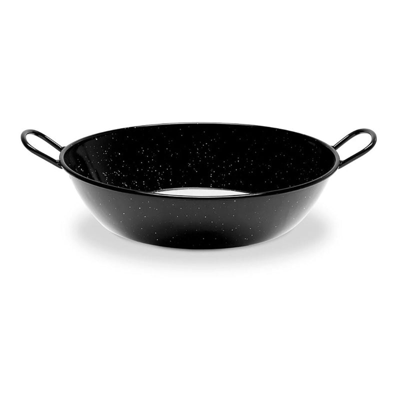 Deep Pan with Handles Vaello Black Enamelled Steel (Ø 40 cm)