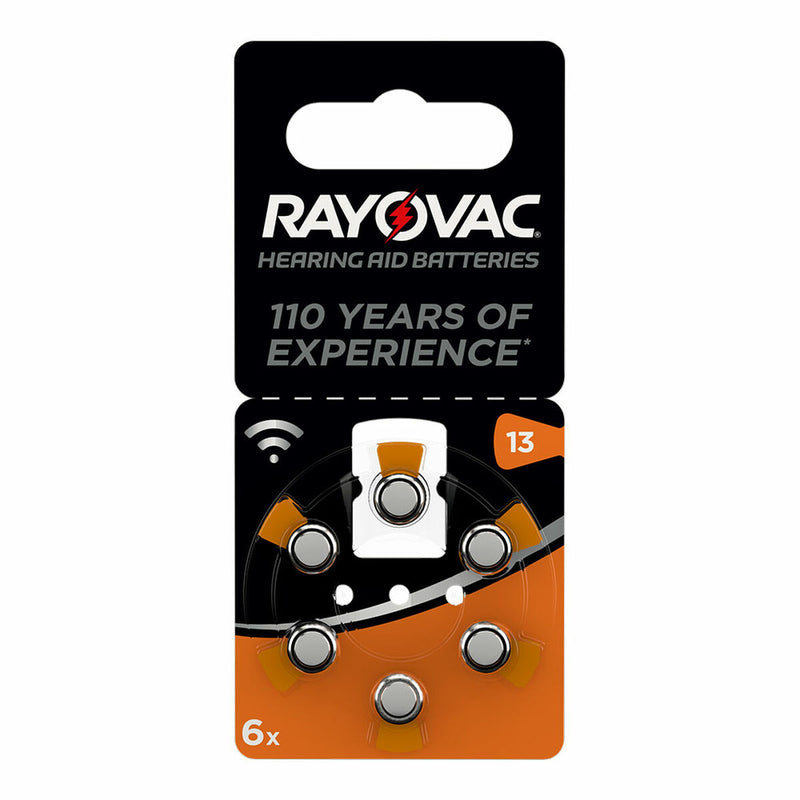 Lithium Knoopcelbatterijen Rayovac Geschikt voor headsets ZA13 1,45 V (6 Stuks)