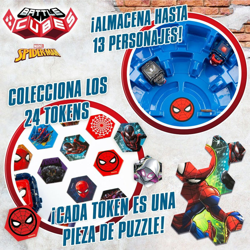 Battle arena Spiderman Battle Cubes 15 Pieces 42,5 x 9 x 28 cm (4 Units)