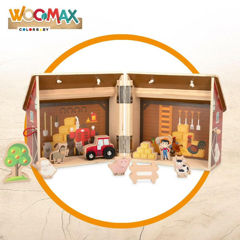 Playset Woomax Farm 19 x 18 x 19 cm 9 Pieces 4 Units