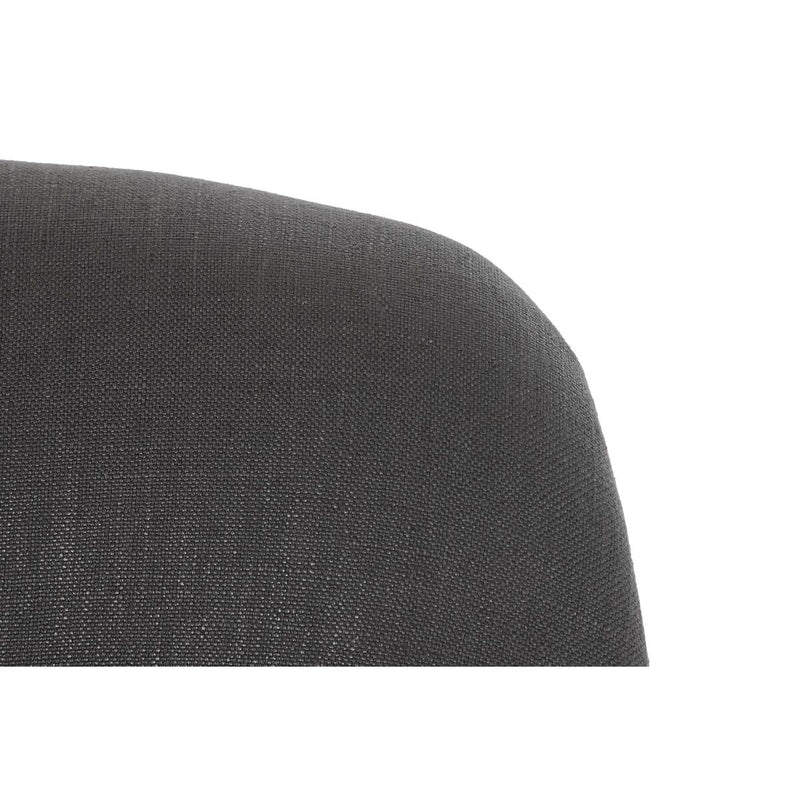 Armchair DKD Home Decor Fir Polyester Dark grey (61 x 46 x 75 cm)