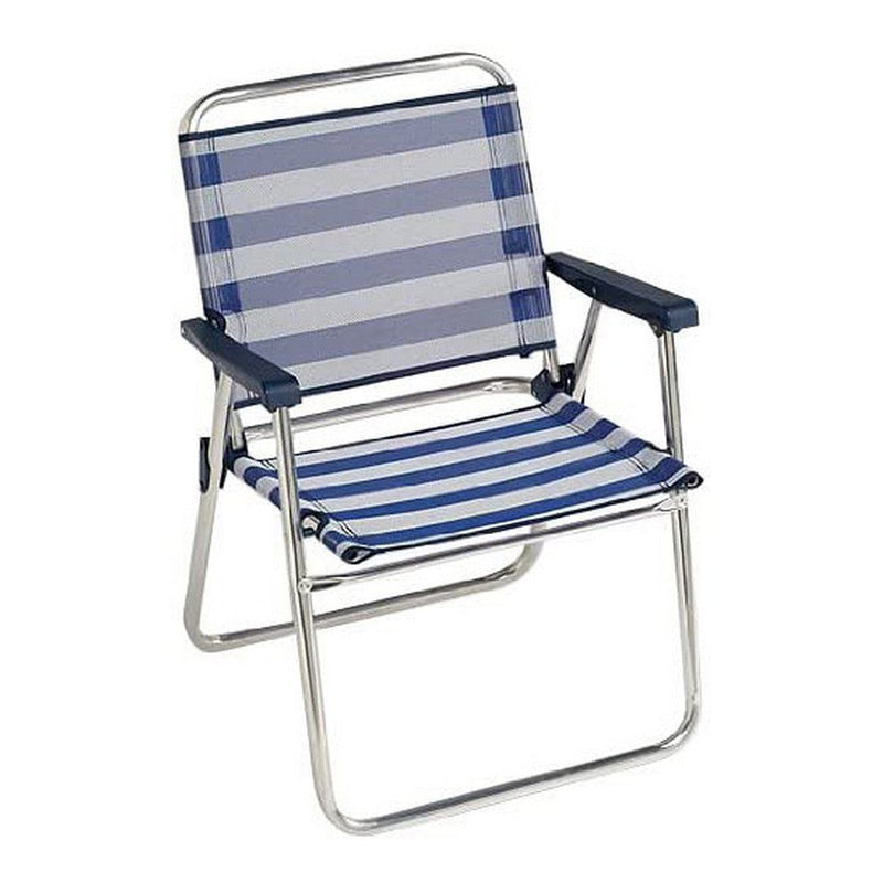 Beach Chair Aluminium Fixed Striped (57 x 78 x 57 cm)