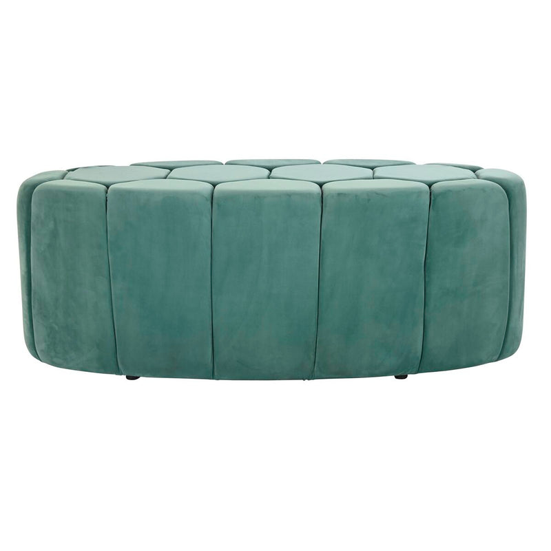 Bench DKD Home Decor Polyester Green MDF Wood (122 x 51 x 46,5 cm)