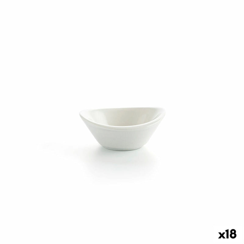 Bowl Ariane Alaska Mini Ceramic White (8,5 x 8,3 x 3,5 cm) (18 Units)