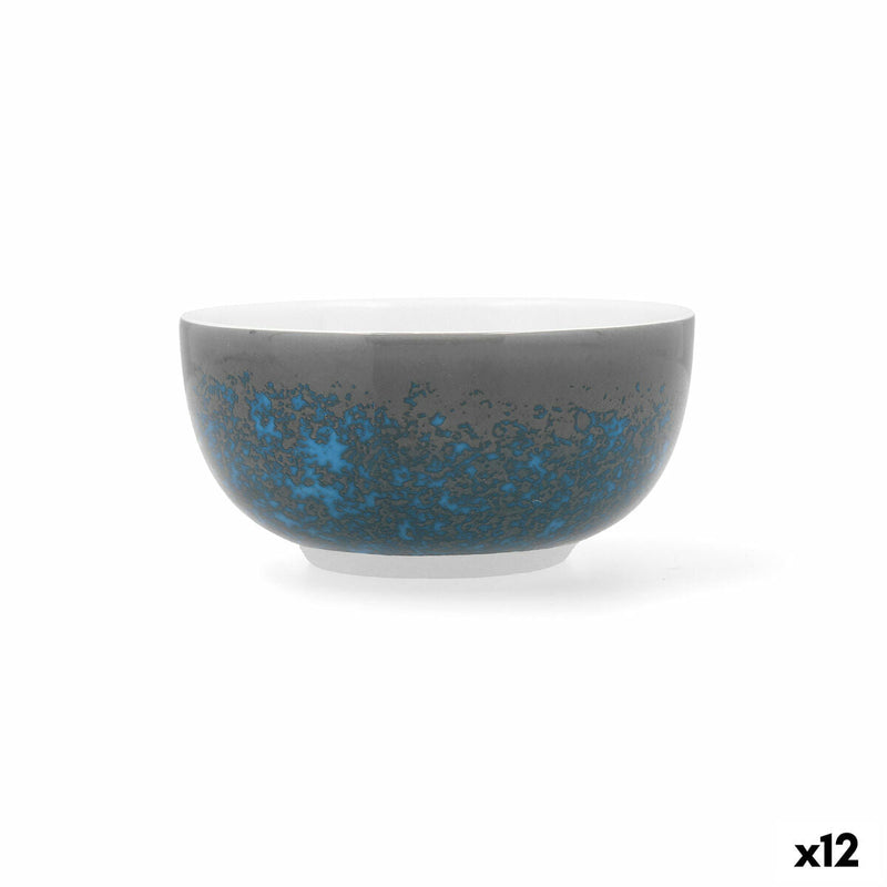 Bowl Ariane Coupe Decor Ceramic Blue (12 cm) (12 Units)