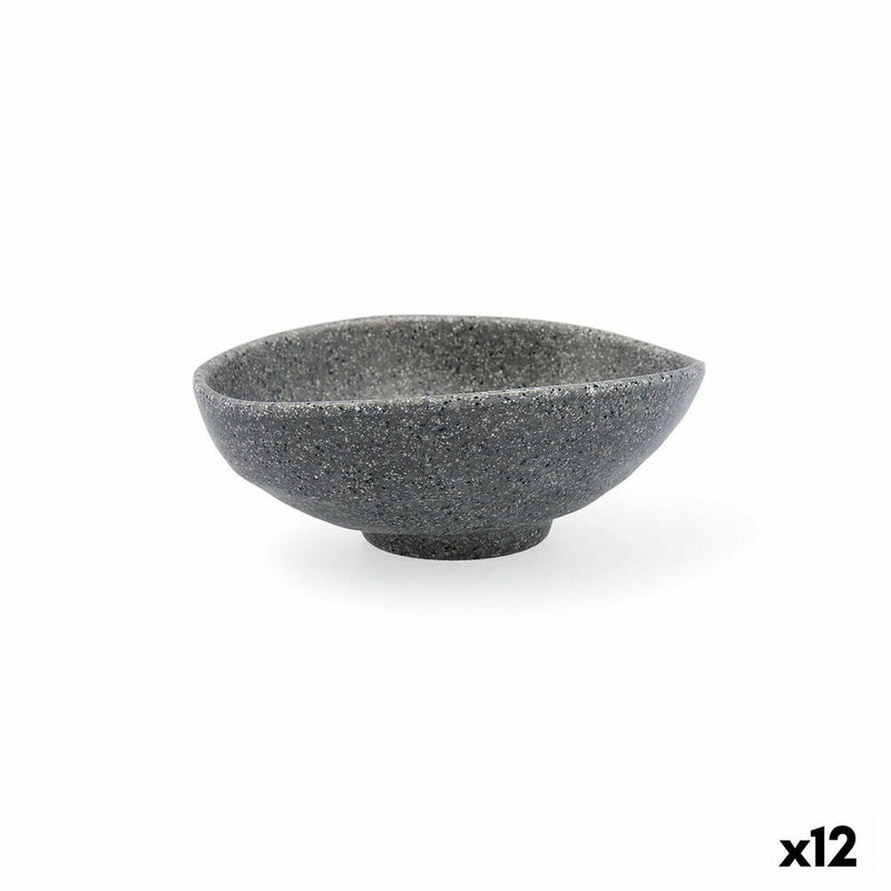 Bowl Quid Lonja Grey Plastic (17 x 14 x 6 cm) (Pack 12x)