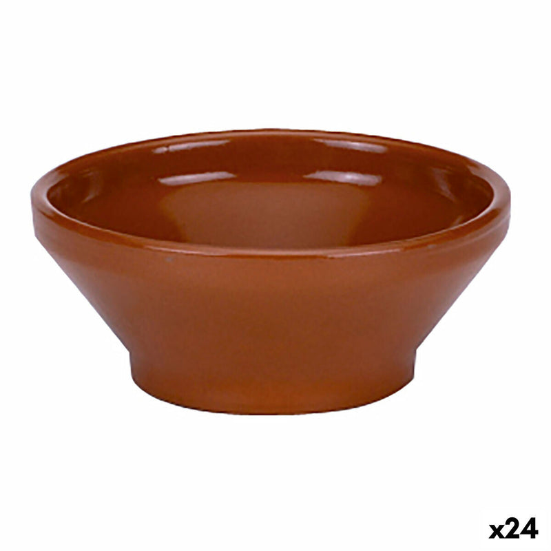 Bowl Raimundo Soup Baked clay Ceramic Brown (16 cm) (24 Units)