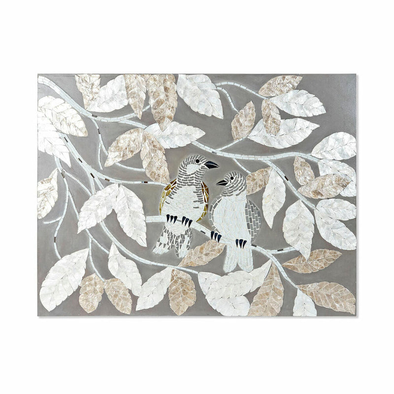 Canvas DKD Home Decor Crystal Sheets MDF Wood (90 x 4 x 70 cm)