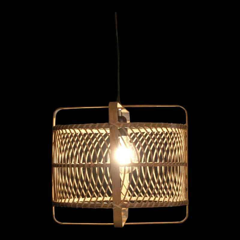 Ceiling Light DKD Home Decor Black Bamboo 220 V 50 W (39 x 39 x 35 cm)