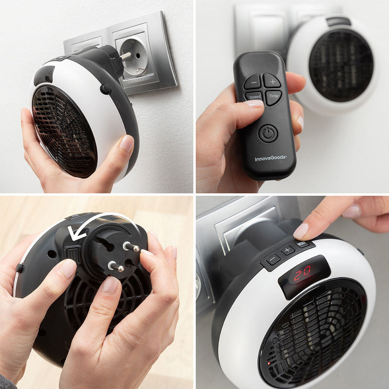 Ceramic Plug Heater with Remote Control InnovaGoods