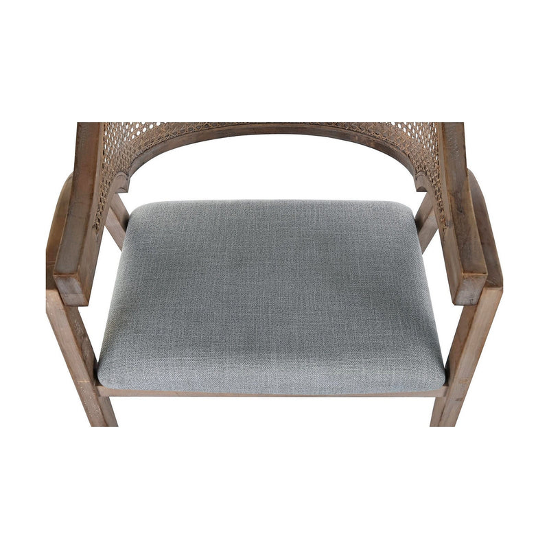 Chair DKD Home Decor Fir Polyester Light grey (59 x 55 x 88 cm)