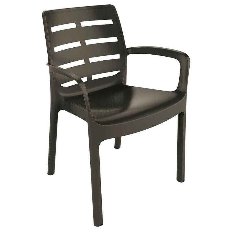 Chair IPAE Progarden Borneo Progarden 150 ml Black Resin (60,5 x 54 x 82 cm)