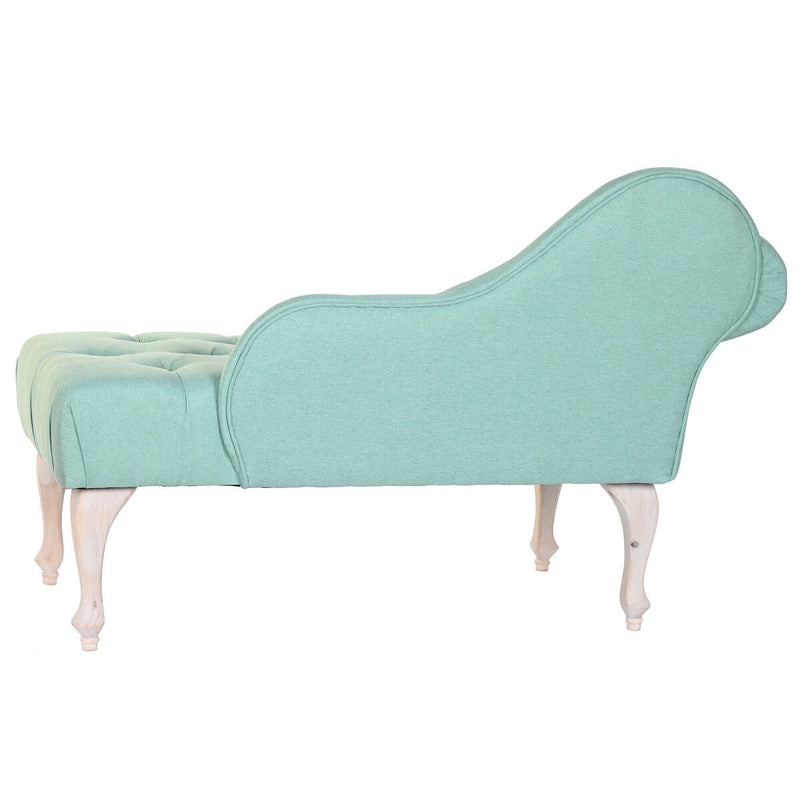 Chaise Longue Sofa DKD Home Decor Polyester Rubber wood (119 x 55 x 77 cm)