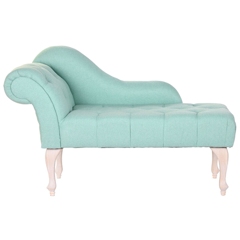 Chaise Longue Sofa DKD Home Decor Polyester Rubber wood (119 x 55 x 77 cm)