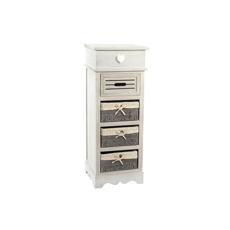 Chest of drawers DKD Home Decor Grey Beige Wood (36 x 31 x 96,7 cm)