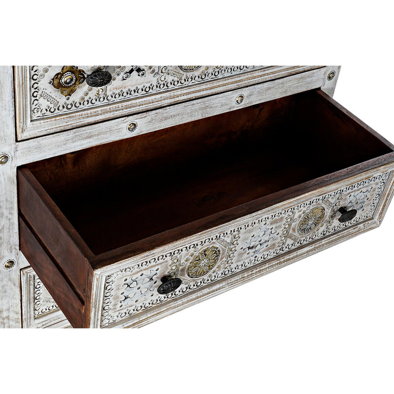 Chest of drawers DKD Home Decor Metal Mango wood (90 x 40 x 90 cm)
