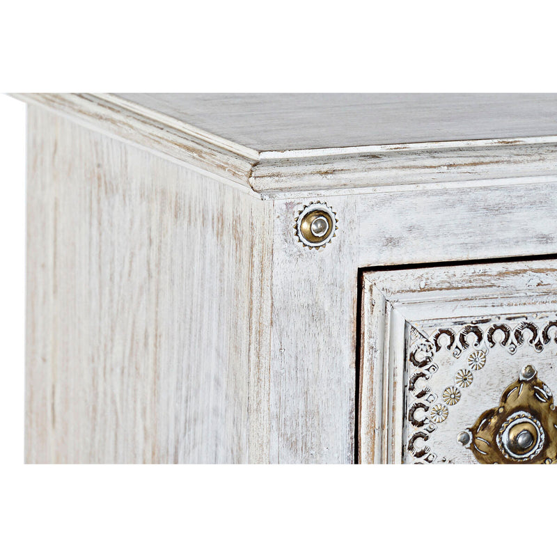 Chest of drawers DKD Home Decor Metal Mango wood (90 x 40 x 90 cm)