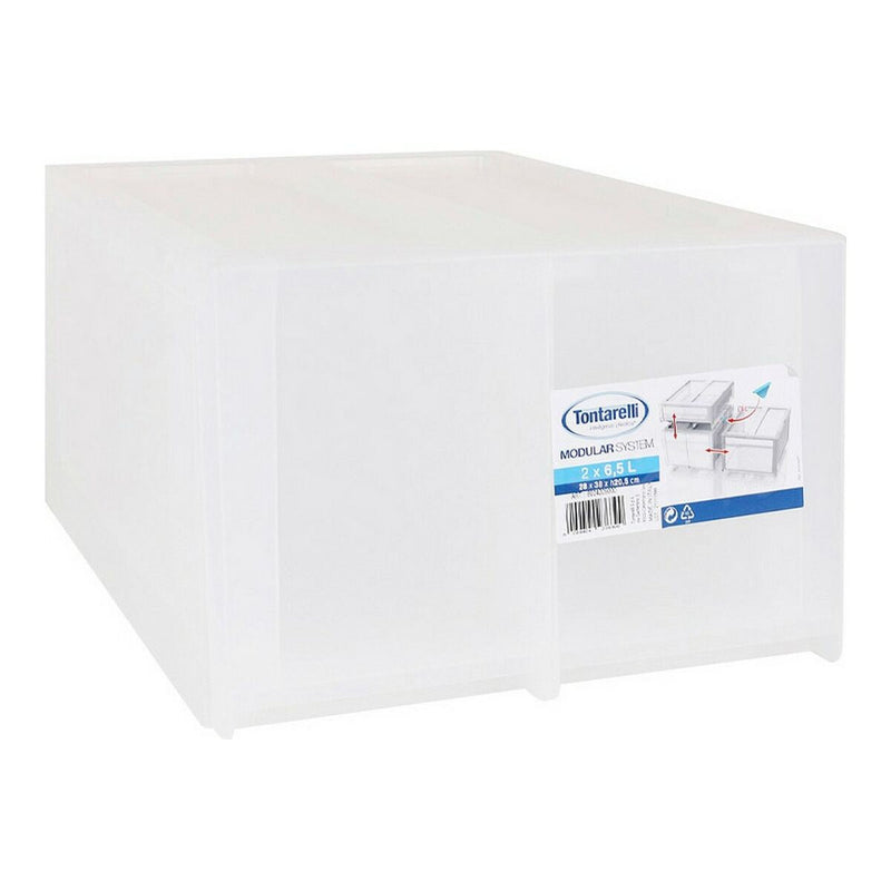 Chest of drawers Tontarelli Modular White Plastic (29 x 38 x 20,5 cm)