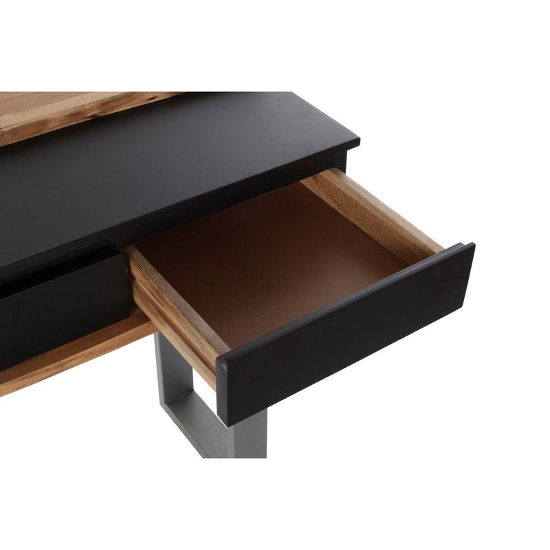 Console DKD Home Decor Black Brown Dark grey Mango wood (115 x 40 x 80 cm)