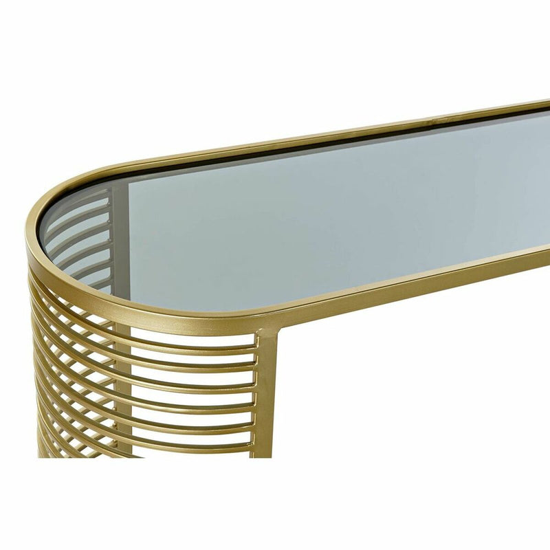 Console DKD Home Decor Crystal Golden Metal Modern (106,5 x 31 x 79,5 cm)