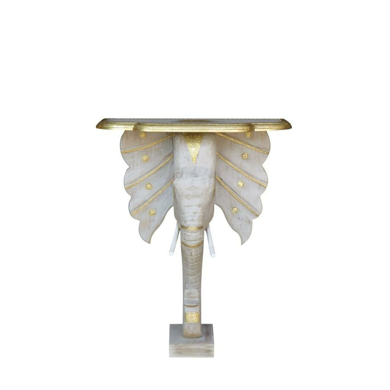 Console DKD Home Decor Elephant Brass Mango wood (80 x 30 x 96 cm)
