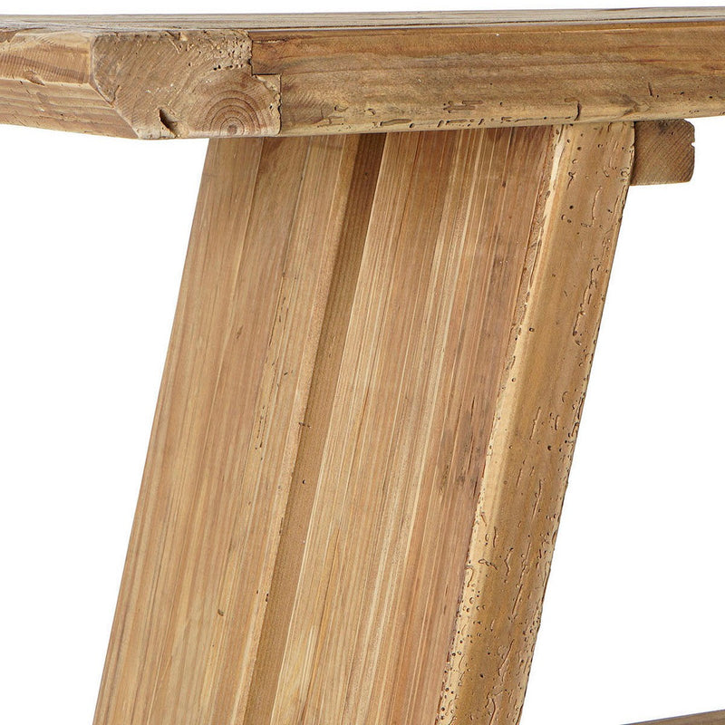 Console DKD Home Decor Natural Recycled Wood (160 x 45 x 76 cm)
