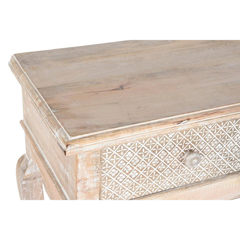 Console DKD Home Decor Natural White Mango wood (91 x 42 x 81 cm)