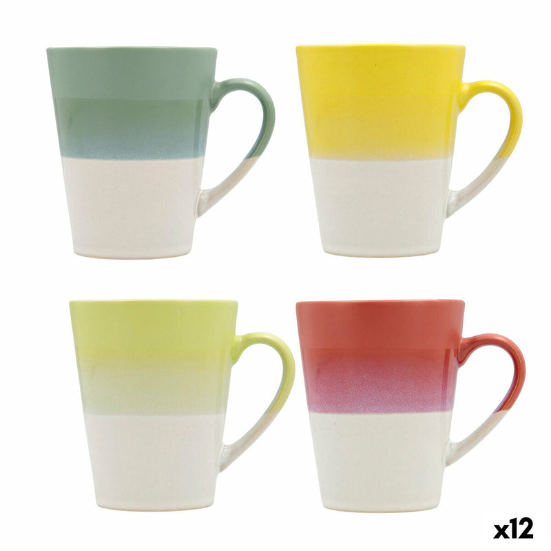 Cup Quid Atenua Ceramic Multicolour (300 ml) (12 Units)