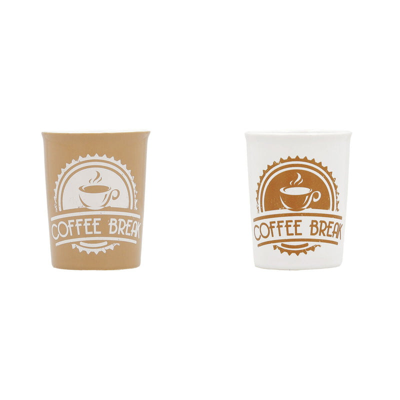 Cup Quid Coffee Break Ceramic Multicolour (100 ml) (24 Units)
