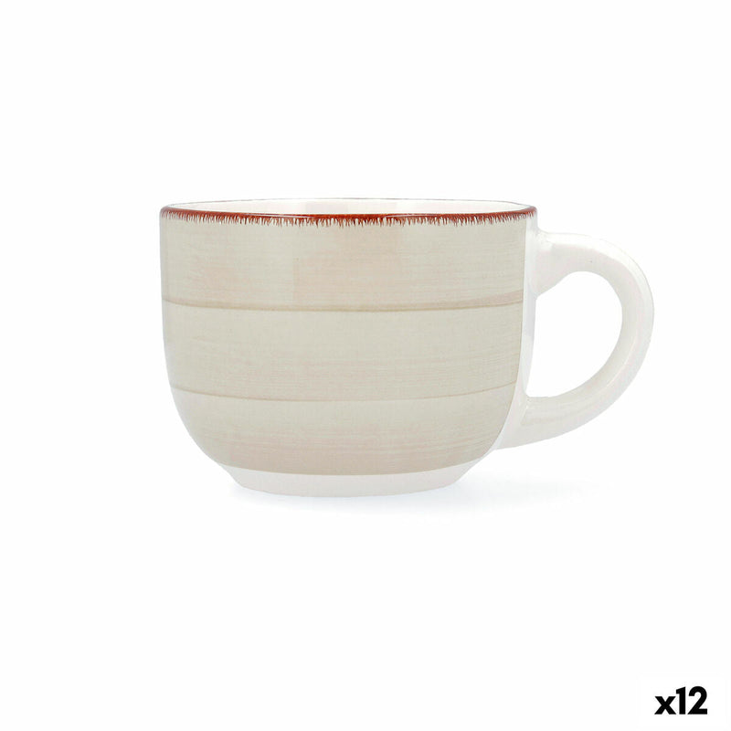 Cup Quid Vita Morning Ceramic Beige (470 ml) (12 Units)