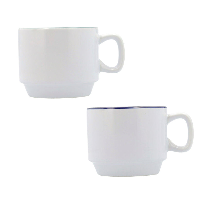 Cup Quid Vita Tribal Ceramic White (395 ml) (12 Units)
