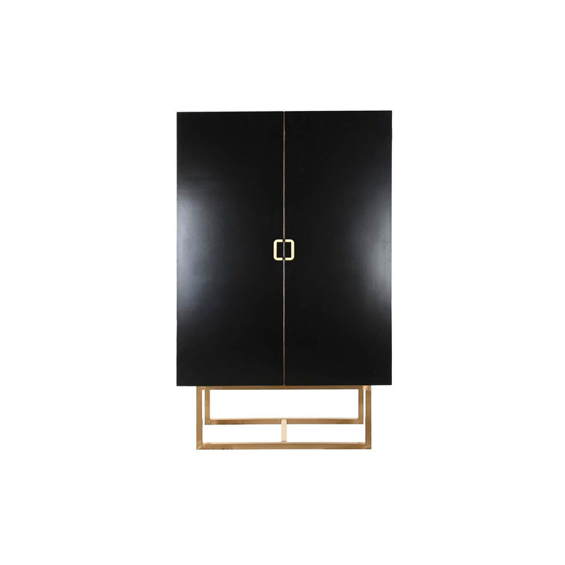 Cupboard DKD Home Decor Black Metal Poplar (110 x 50 x 180 cm)