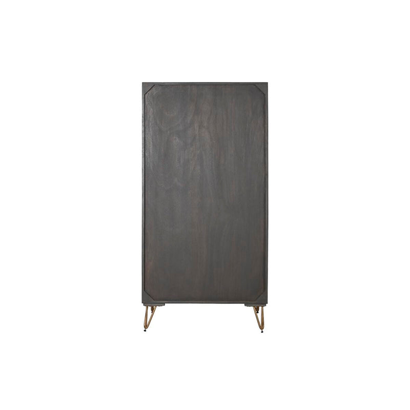 Cupboard DKD Home Decor Metal Brown Mango wood (70 x 45 x 142 cm)