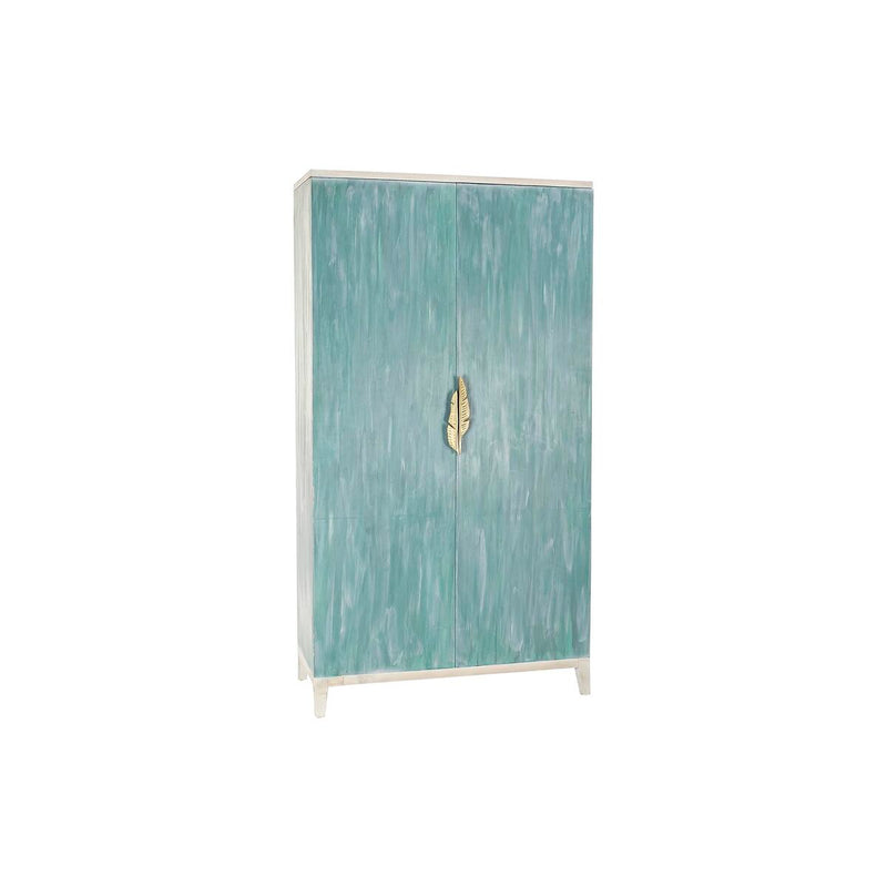 Cupboard DKD Home Decor Metal Wood Turquoise (110 x 50 x 205 cm)