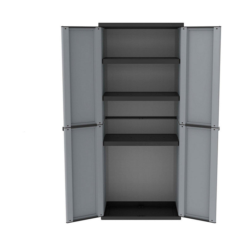 Cupboard Terry jline268 Black/Grey Resin (68 x 37,5 x 163,5 cm)