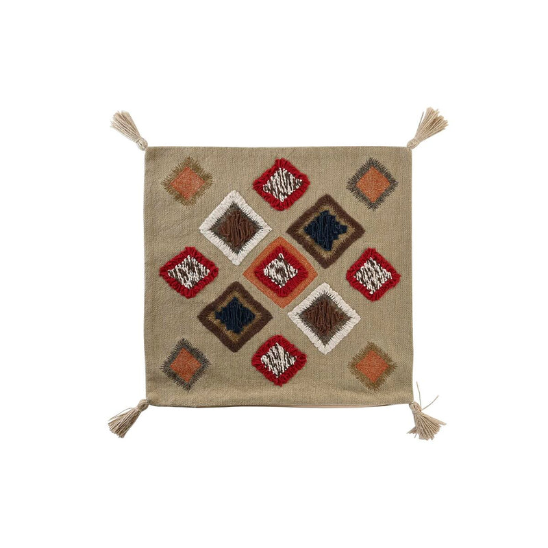 Cushion cover DKD Home Decor Multicolour Fringe (50 x 1 x 50 cm)