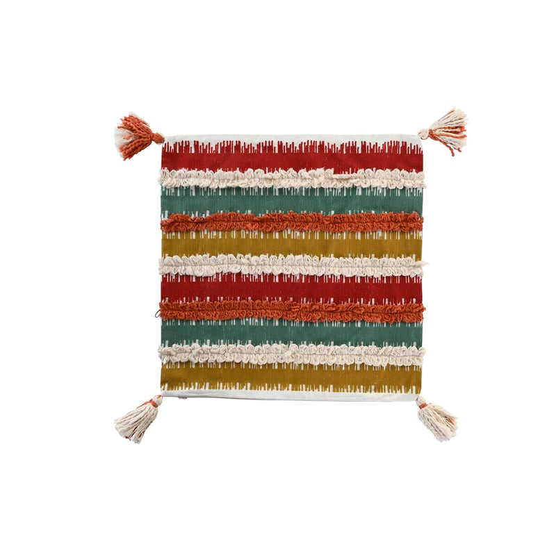 Cushion cover DKD Home Decor Stripes Multicolour (50 x 1 x 50 cm)