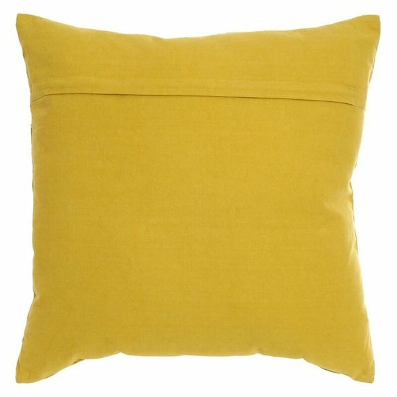 Cushion DKD Home Decor 8424001617029 Polyester Coral Aluminium Viscose 40 % cotton Fringe (45 x 10 x 45 cm)