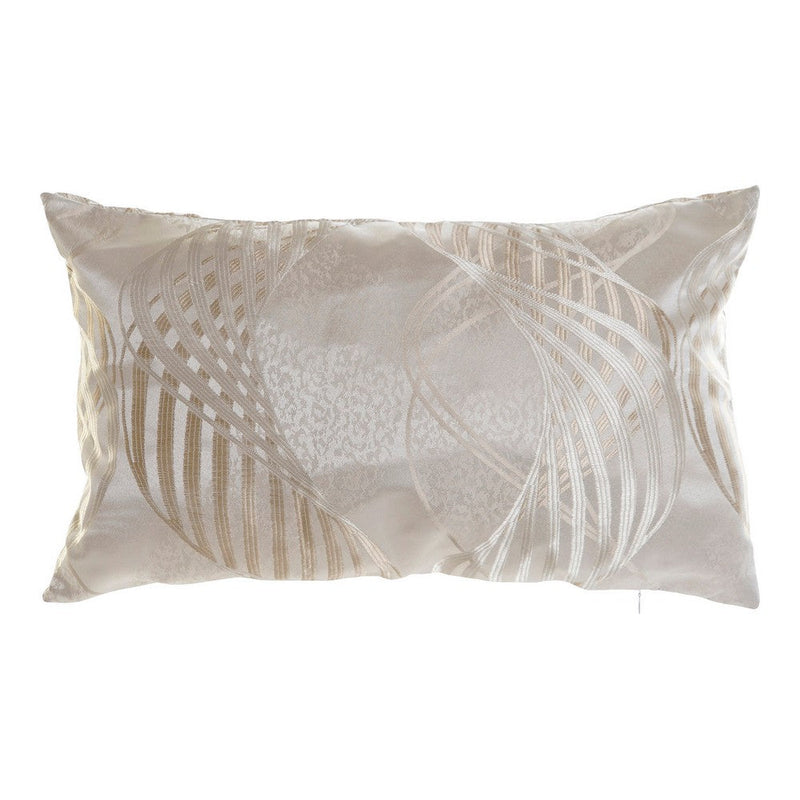 Cushion DKD Home Decor 8424001759347 Beige Polyester Aluminium Traditional