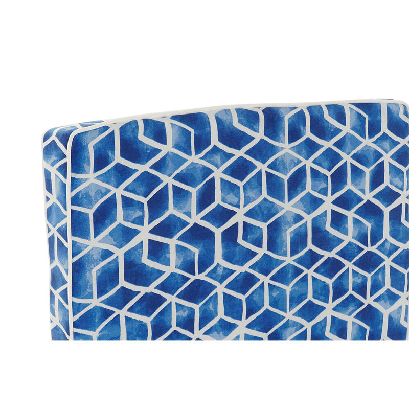 Cushion DKD Home Decor Blue Hammocks White Geometric (190 x 60 x 5 cm)